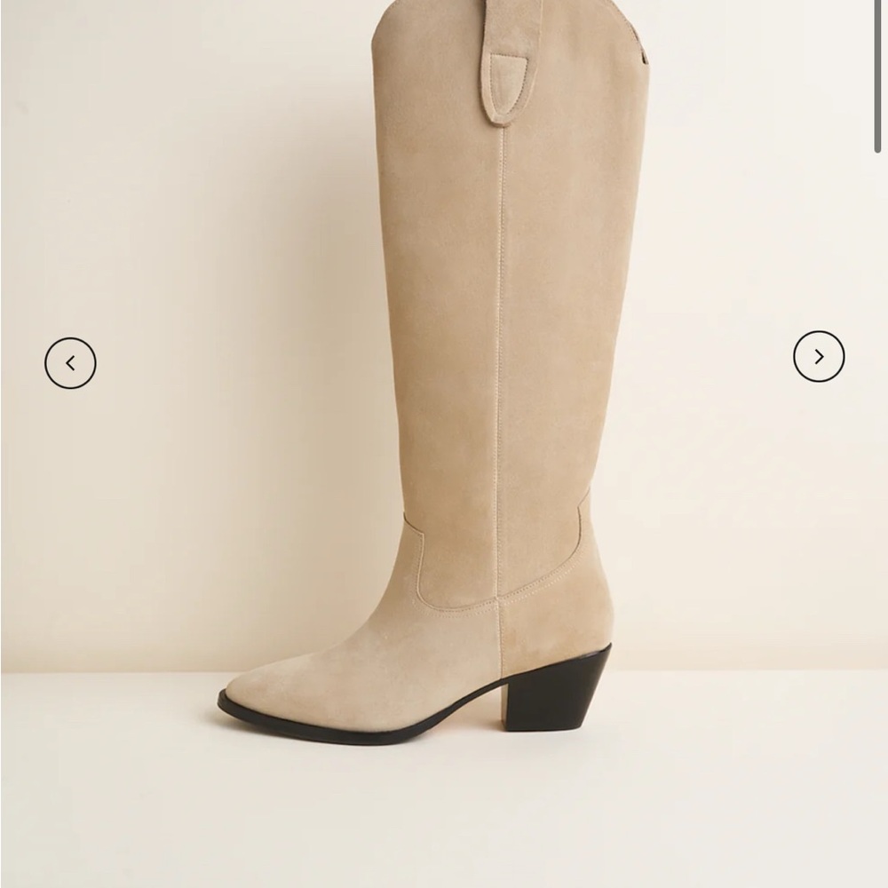 Charlotte Stone Elegant Tan Knee-High Women's Boots Size 9 NWT